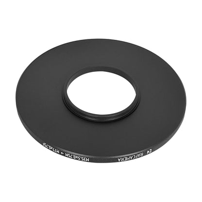 M35.5x0.75 male to M77x0.75 female thread adapter (35.5mm to 77mm step-up ring)