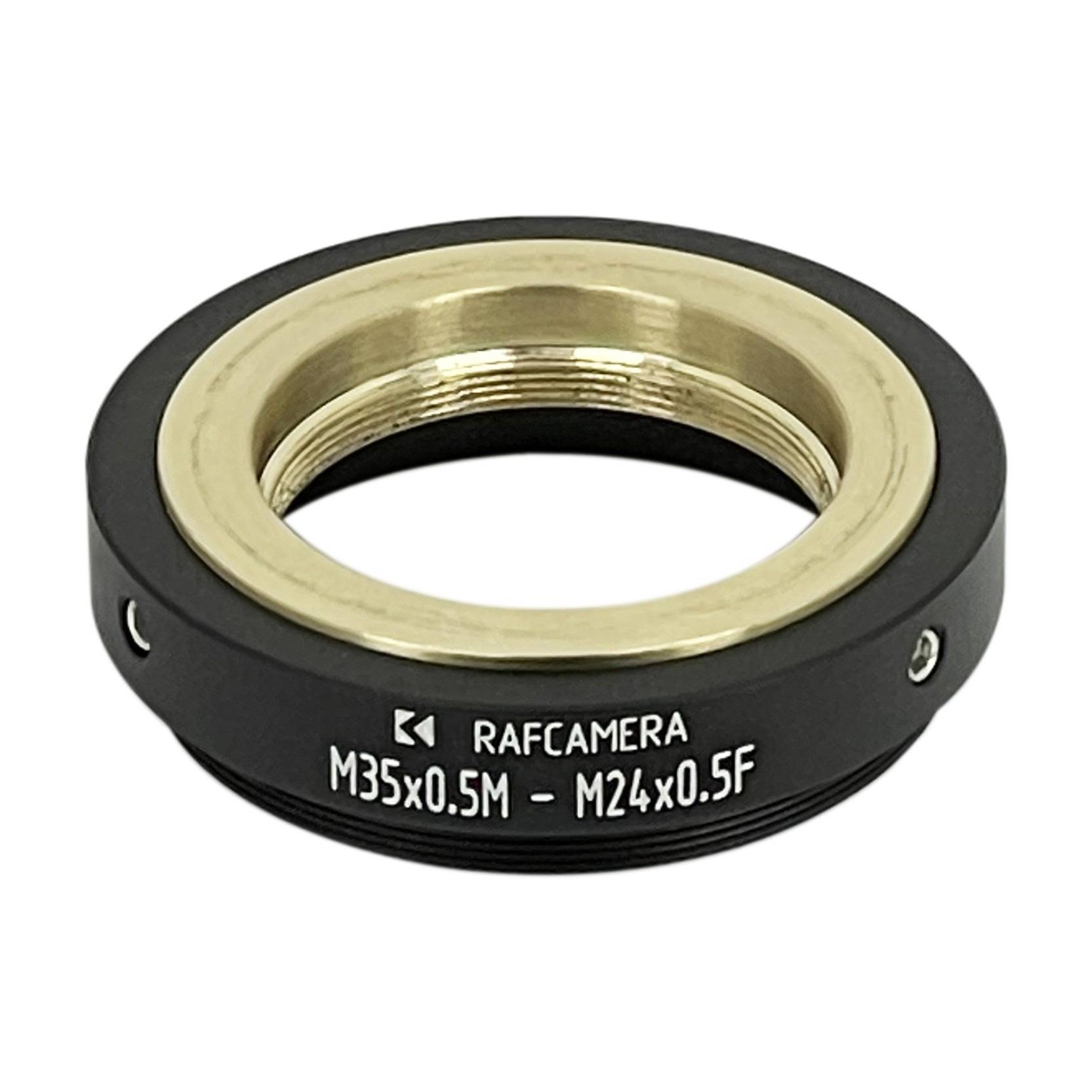 M35x0.5 male to M24x0.5 female step-down ring (adapter for Bolex 8/19/1.5x)