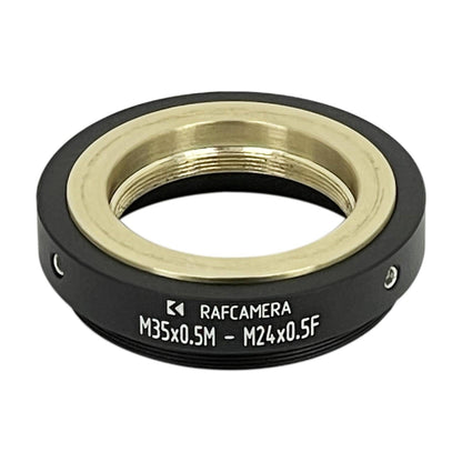 M35x0.5 male to M24x0.5 female step-down ring (adapter for Bolex 8/19/1.5x)