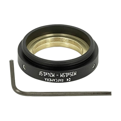 M35x0.5 male to M24x0.5 female step-down ring (adapter for Bolex 8/19/1.5x)