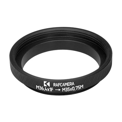 M36.4x1 female to M35x0.75 male thread adapter