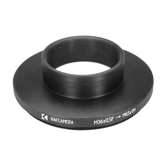 M36x0.5 female to M65x1 male thread adapter for LOMO OKC4-75-1 optical block