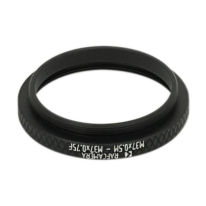 M37x0.5 male to M37x0.75 female thread adapter
