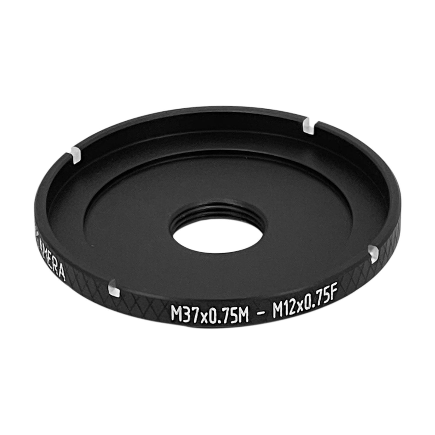 M37x0.75 male to M12x0.75 female thread adapter