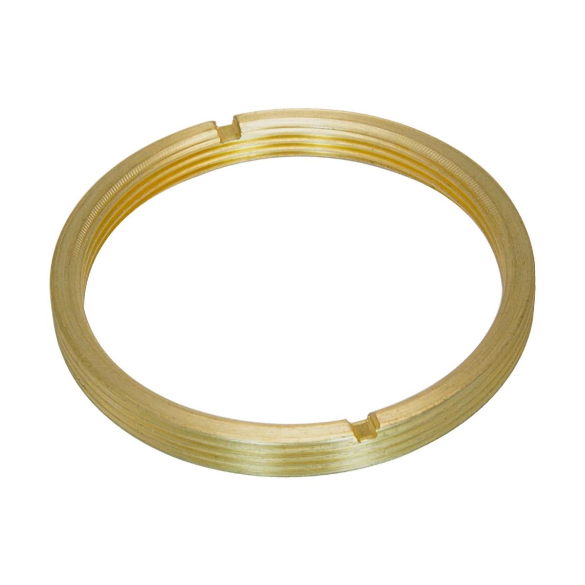 M37x1 female to M42x1 male thread adapter for Asahiflex lens, bronze