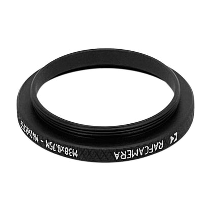 M38x0.75 male to M42x0.75 female thread adapter