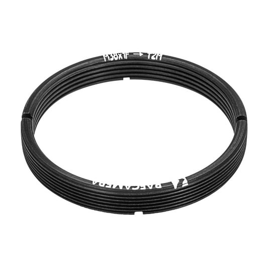 M38x1 female to M42x0.75 (T2) male thread adapter, flangeless
