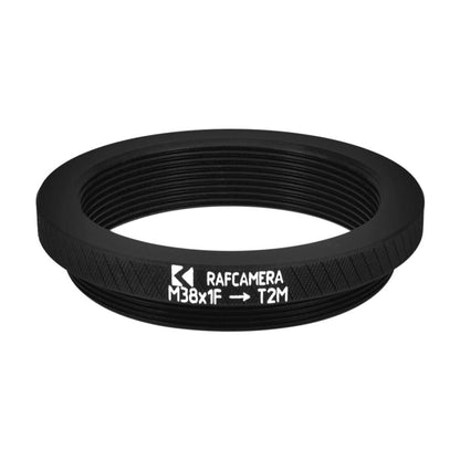 M38x1 female to M42x0.75 (T2) male thread adapter
