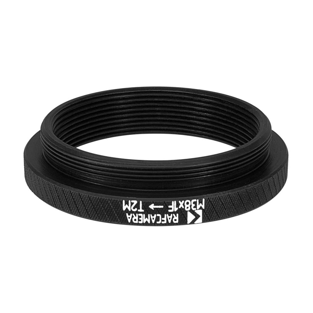 M38x1 female to M42x0.75 (T2) male thread adapter