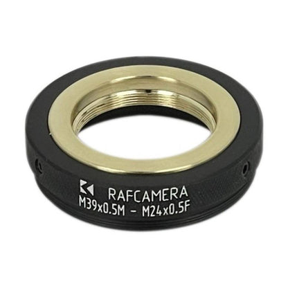 M39x0.5 male to M24x0.5 female step-down ring (adapter for Bolex 8/19/1.5x)