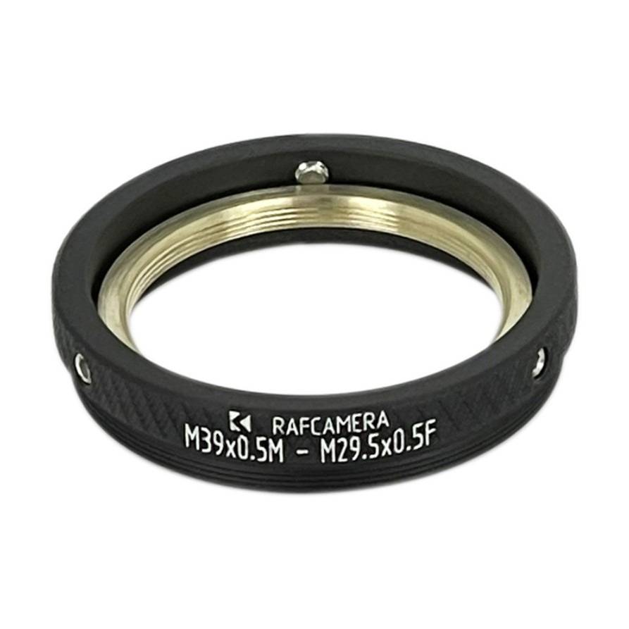 M39x0.5 male to M29.5x0.5 female thread adapter, rotatable