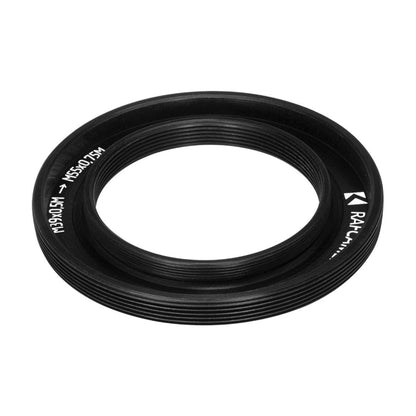 M39x0.5 male to M55x0.75 male thread adapter (mount Rapido 8A to Bolex 8/19)