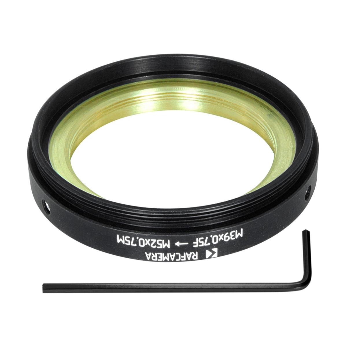 M52x0.75 male to M39x0.75 female step-down ring (adapter for Bolex 16/32/1.5x)