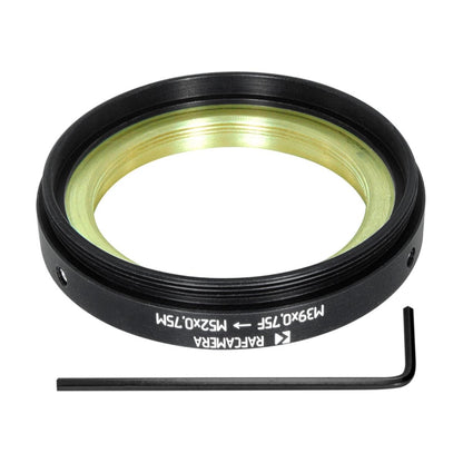 M52x0.75 male to M39x0.75 female step-down ring (adapter for Bolex 16/32/1.5x)