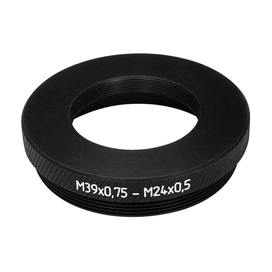M24x0.5 female to M39x0.75 male thread adapter