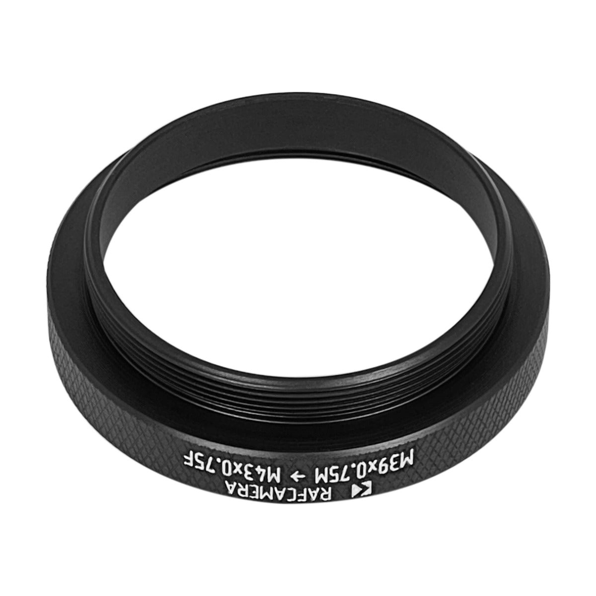 M39x0.75 male to M43x0.75 female thread adapter