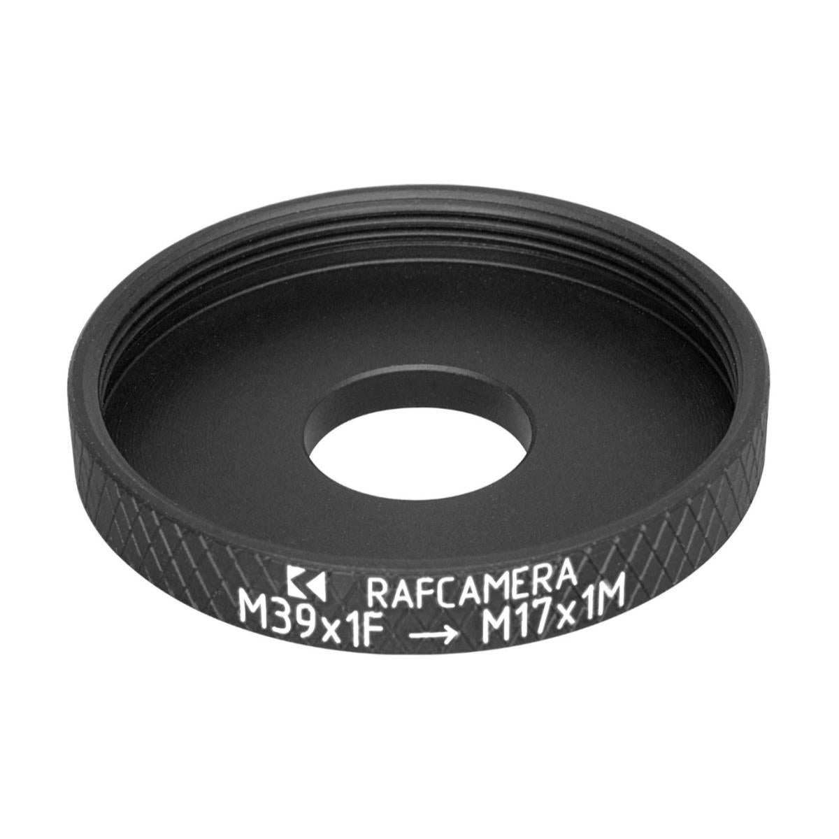 M39x1 female to M17x1 male thread adapter for smallrig cage