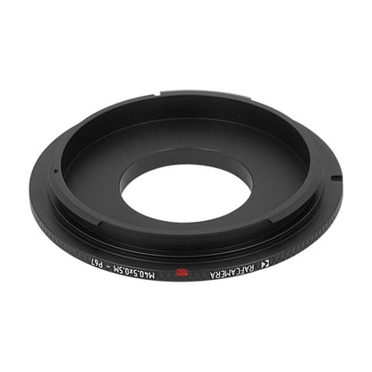 M40.5x0.5 male thread to Pentax 67 camera mount adapter