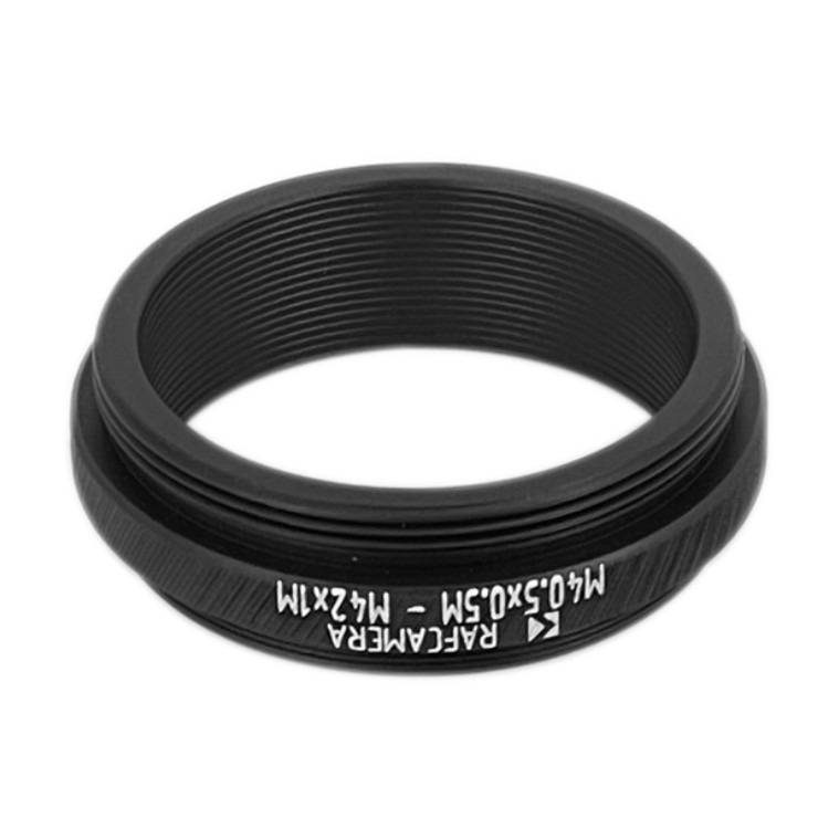 M40.5x0.5 male to M42x1 male thread adapter