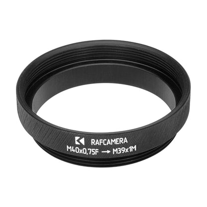 M40x0.75 female to M39x1 male thread adapter
