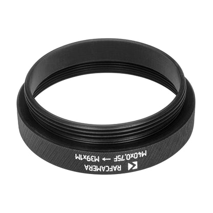 M40x0.75 female to M39x1 male thread adapter