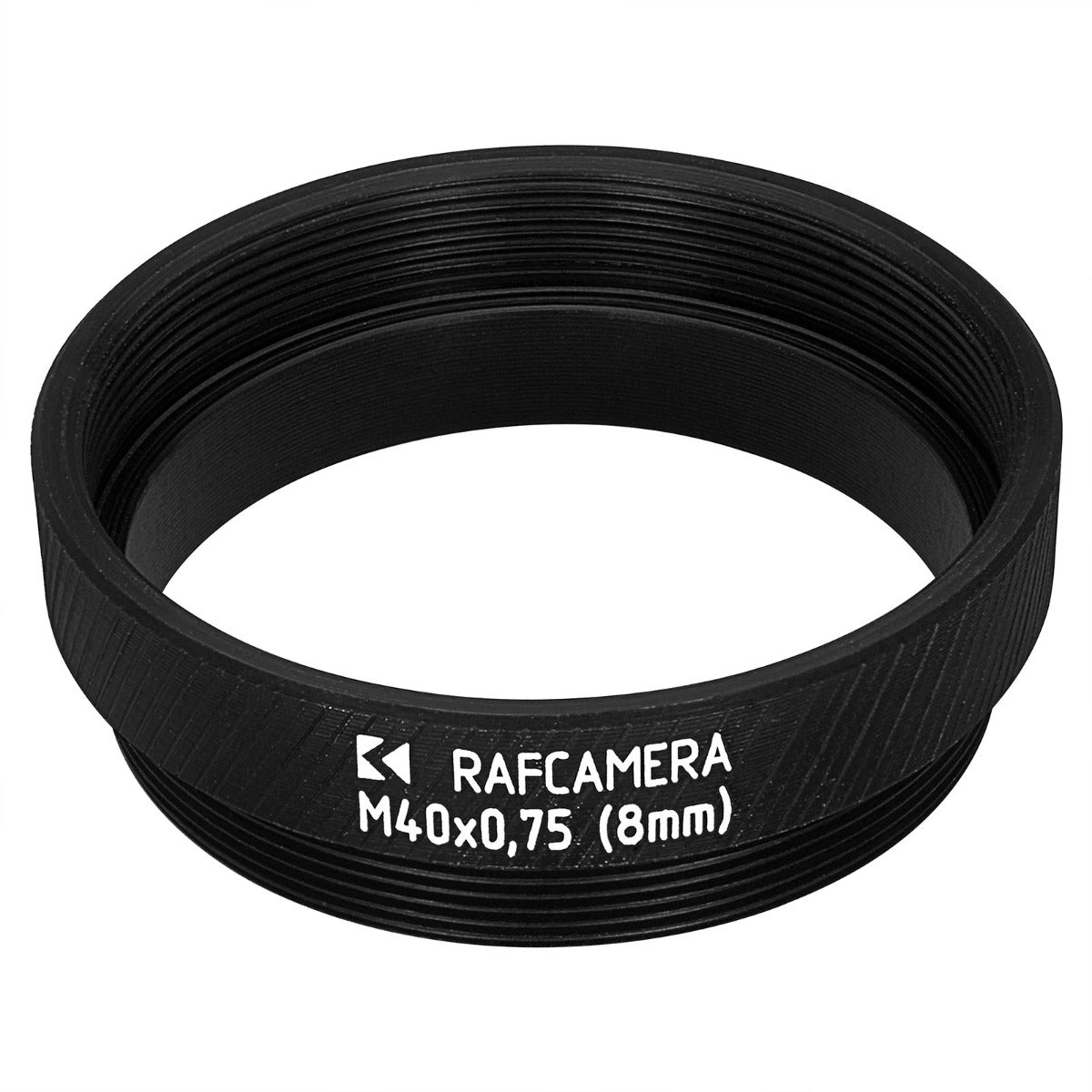 M40x0.75 female to M40x0.75 male thread adapter (8mm extender)