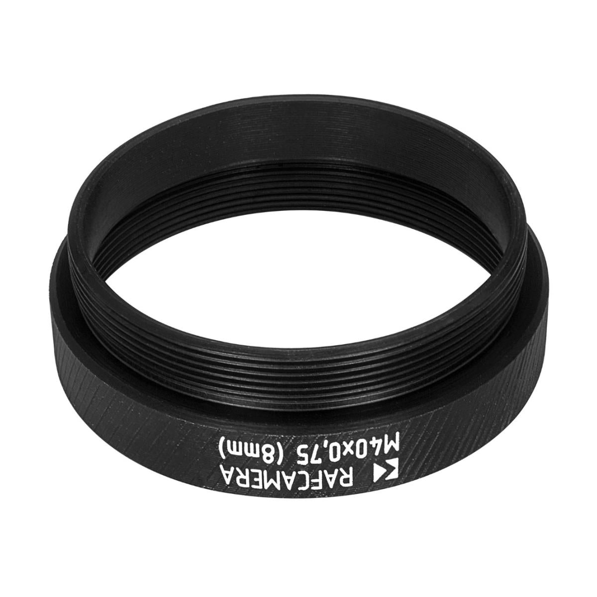 M40x0.75 female to M40x0.75 male thread adapter (8mm extender)