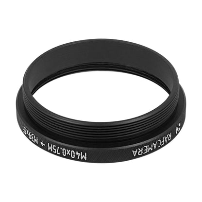 M40x0.75 male to M39x1 female thread adapter, short