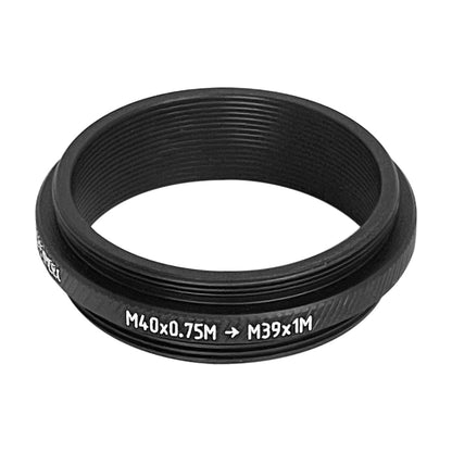 M40x0.75 male to M39x1 male thread adapter