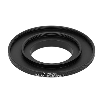 M40x0.75 male to M72x0.75 female and M49x0.75 female thread adapter