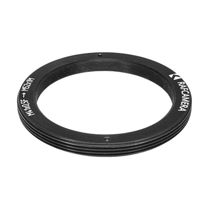 M41x0.5 female to M52x1 male thread adapter for Nikon-Rayfact lens, flangeless