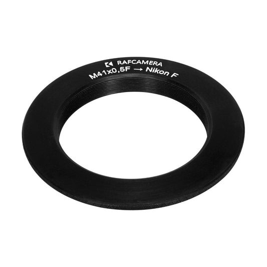 M41x0.5 female thread to Nikon F camera mount adapter