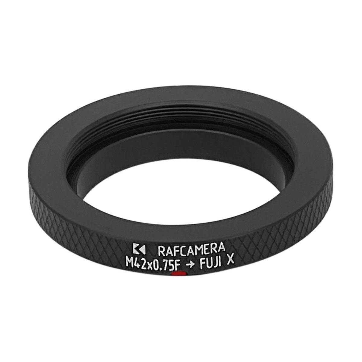 M42x0.75 (T2) female thread to Fujifilm X-mount (FX) adapter