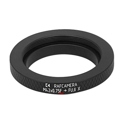 M42x0.75 (T2) female thread to Fujifilm X-mount (FX) adapter