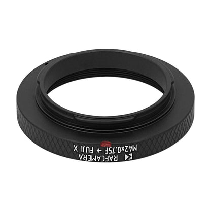 M42x0.75 (T2) female thread to Fujifilm X-mount (FX) adapter