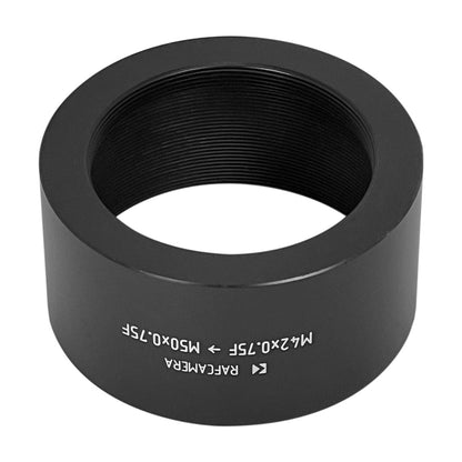 T2 female to M50x0.75 female long adapter for Rodenstock lenses