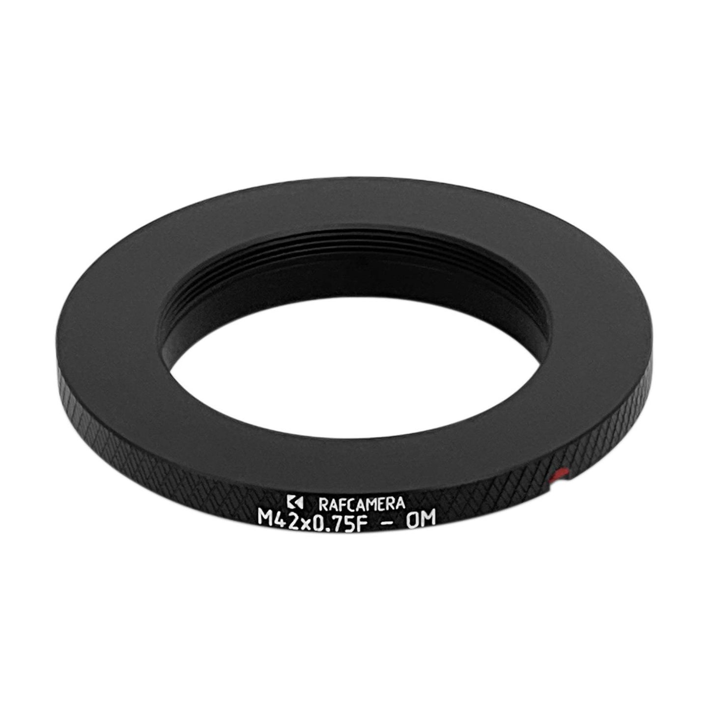 M42x0.75 female thread to Olympus OM camera mount adapter