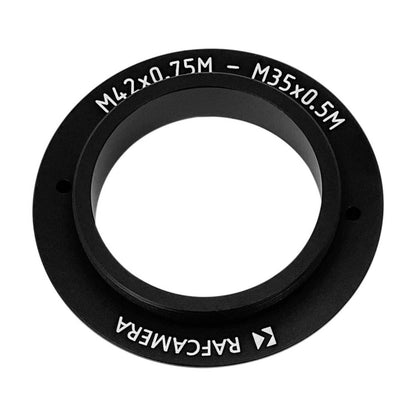 M42x0.75 male to M35x0.5 male thread adapter