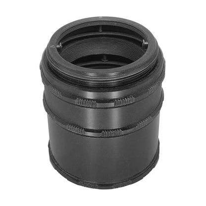 Set of 3 macro rings with M42x1 thread and instant-return diaphragm pusher