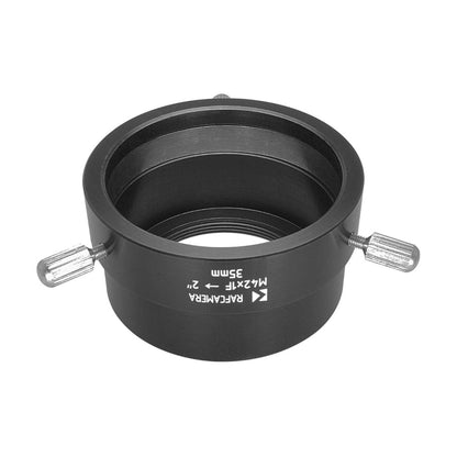M42x1 female thread to 2" telescope eyepiece adapter, for 30mm barrel
