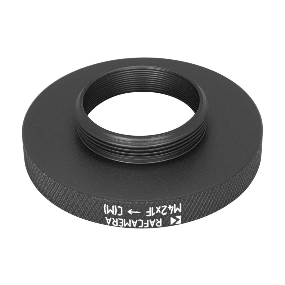 M42x1 female thread to C-mount camera adapter, 6.5mm long