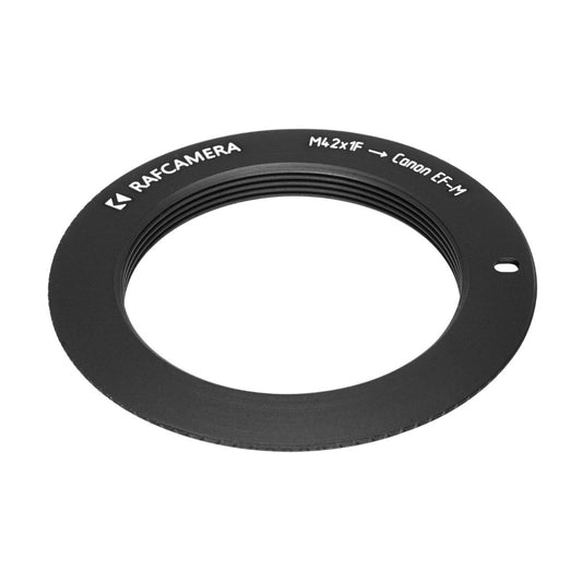 M42x1 female thread to Canon EF-M (EOS-M) camera mount adapter, 1mm flange
