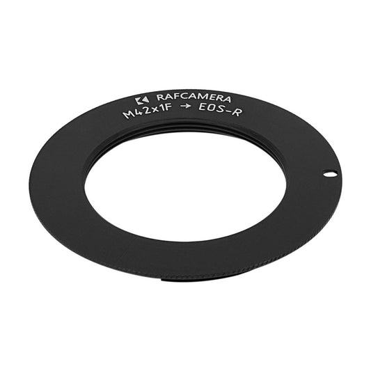 M42x1 female thread to Canon EOS-R camera mount adapter, SHORT