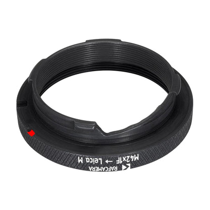 M42x1 female thread to Leica M camera mount adapter for helicoids