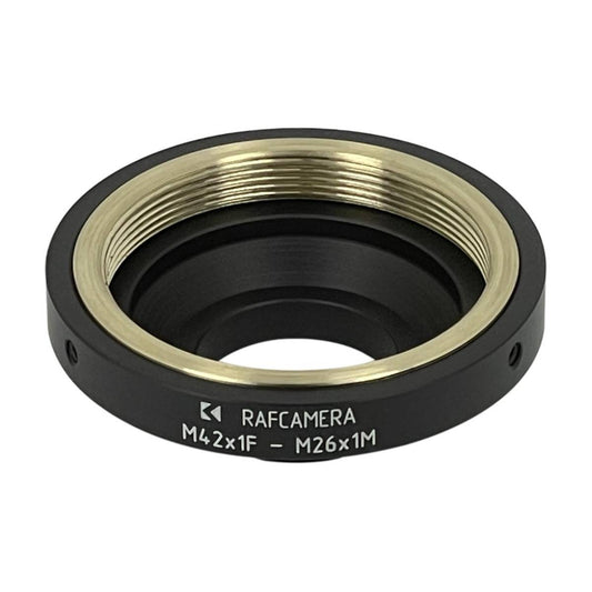 M42x1 female to M26x1 male thread adapter for Robot camera, adjustable