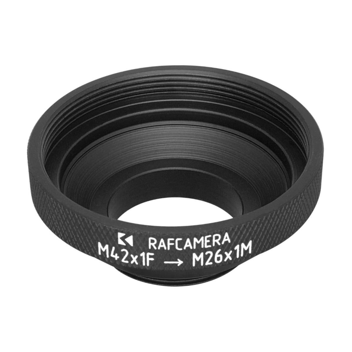 M42x1 female to M26x1 male thread adapter for Robot camera