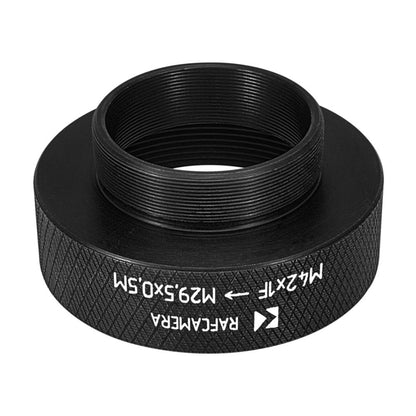 M42x1 female to M29.5x0.5 male thread adapter for Copal #0 shutter