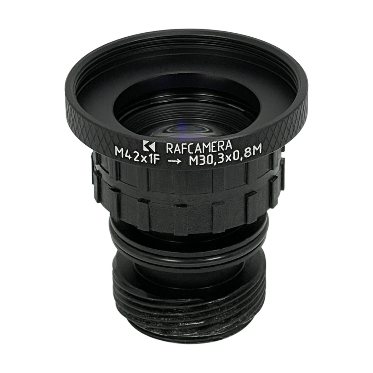 M42x1 female to M30.3x0.8 male thread adapter