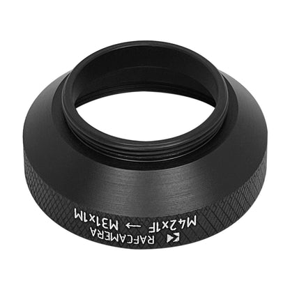M42x1 female to M31x1 male thread adapter for RoBoT Royal, Recorder camera