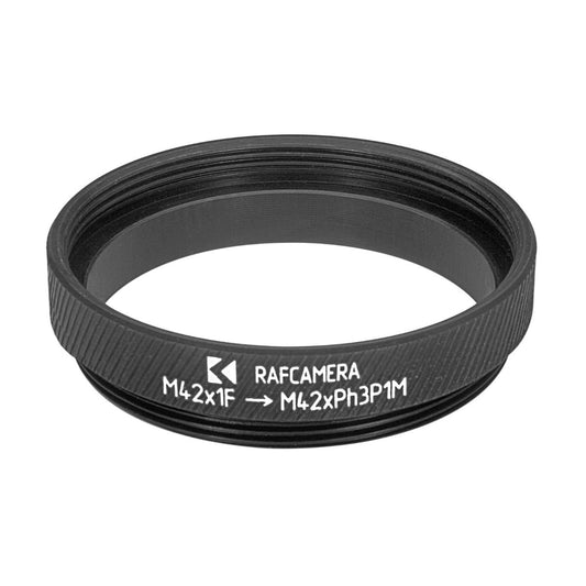 M42x1 female to M42xPh3P1 male thread adapter for Leica Z6, Z16